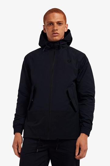 Pánské Bundy Fred Perry Colour Block Sailing Tmavě Blankyt | CZ 1863FDNM